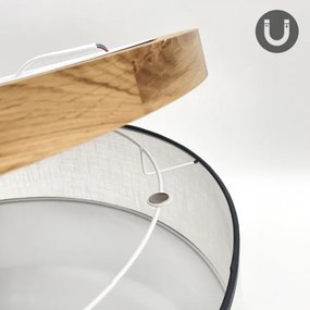 Plafonieră Brilagi BELLADONNA 3xE27/15W/230V d. 50 cm alb/stejar