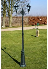 Felinar de grădină Brighton cu 2 brațe 215 cm Verde
