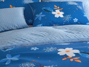 Lenjerie de pat din bumbac THERSA albastru Dimensiune lenjerie de pat: 70 x 90 cm | 140 x 200 cm