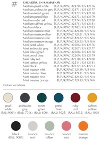 Lustra LED design scandinav Asteria medium - ruby red/ auriu