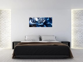 Tablou cu abstracție - cercuri (120x50 cm)