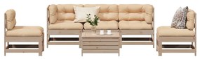 3250716 vidaXL Set mobilier de grădină cu perne, 6 piese, lemn masiv de pin