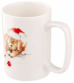 Cană din porțelan Altom Xmas Dog D, 300 ml