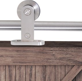 Pista pentru usa glisanta HOMCOM din otel cu kit de montare | Aosom RO