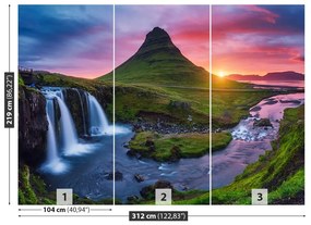 Fototapet Kirkjufell vulcan