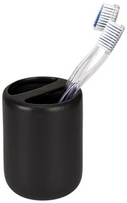 Suport pentru periuța de dinți negru mat din ceramică Olinda – Allstar