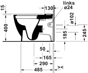 Duravit 20600900002 - vas WC compact D‑CODE, ceramică, alb lucios