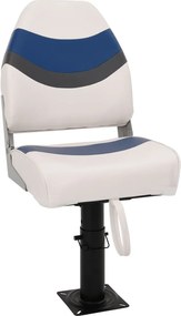 vidaXL Set cu scaun pentru barcă, pliabil, 2 piese, spătar înalt