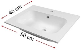 Lavoar din marmura artificiala Elois 80