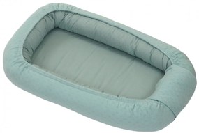 Suport de dormit Babynest, Reversibil, 70x45 cm, Bumbac Tricot Verde