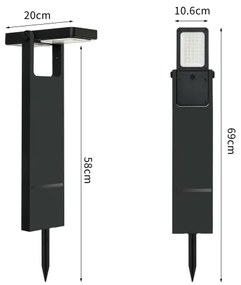 Lampă LED solară Brilagi SUN SPIKE LED/4W/3,7V 2200 mAh IP44