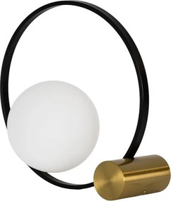 Lampa de masa design circular Gold and Black