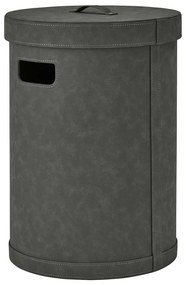 Coș de rufe gri închis din piele artificială Sahla M – Blomus