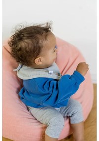 Bavețică din muselină Kindsgut Dots, gri