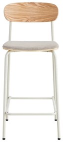 Scaune de bar bej/în culoare naturală 2 buc. (înălțime șezut 66 cm) Adriana – Marckeric