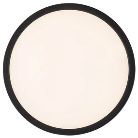 Plafoniera LED slim 50cm Gonzalo negru/alb
