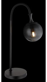 Veioza design modern DALTON negru/fumuriu