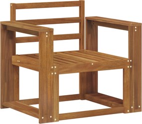 vidaXL Canapea de exterior Lemn Solid de Acacia natural