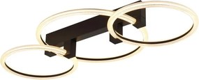 Plafoniera LED metal negru FLETCHER D2
