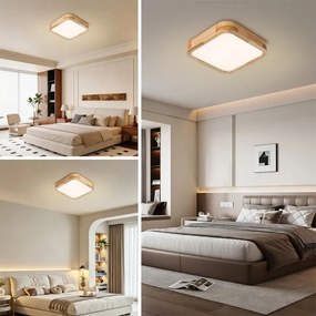 Brilagi - LED Plafonieră WOODLINE SQUARE LED/32W/230V 3000/4000/6000K stejar 30x30