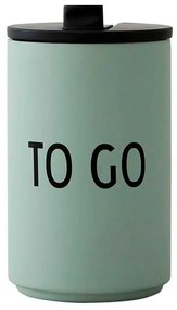 Cană termos verde 350 ml To Go – Design Letters