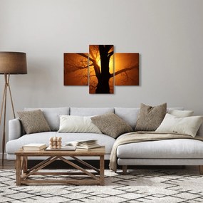 Tablou cu copac în apus de soare (90x60 cm)