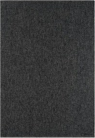 Covor RUSTICANA, 80x150 cm, forma dreptunghiulara, polipropilena, negr