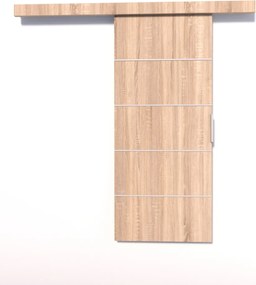 Usa glisanta BIELLA, ADRK Furniture (Culoare: Gri, Latime: 86 cm)