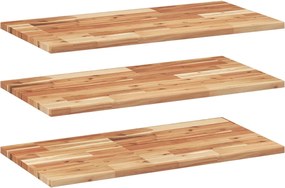 vidaXL Rafturi suspendate 3 buc. 60x40x2 cm lemn masiv acacia netratat