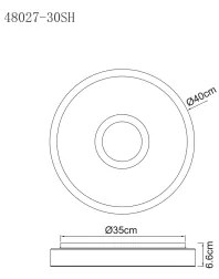 Globo LED RGB lampa baie dimabilă LED/30W/230V IP44 Wi-Fi Tuya + DO