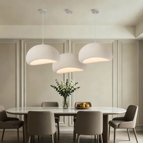 BRILAGI - Lampă suspendată pe cablu WABI SABI 1xE27/60W/230V Ø 50 cm albă