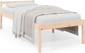 vidaXL Pat pentru seniori mic single, 75x190 cm, lemn masiv de pin