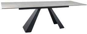Masa extensibila Salvadore Ceramic crem DIAMOND CREAM/negru mat L160-240 cm