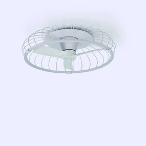 Lustra LED Smart cu Ventilator si telecomanda NATURE ALB