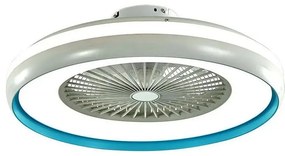Plafonieră LED cu ventilator LED/45W/230V 3000/4000/6500K albastru