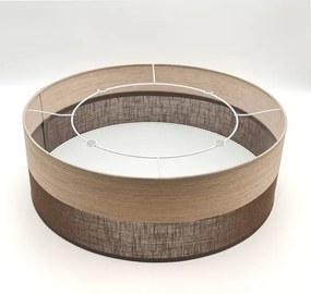 Plafonieră SIRJA WOOD 2xE27/15W/230V d. 45 cm maro/stejar