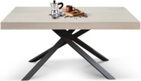 Masă Tifany BLAT OLMO PERLA - NEGRU - 160 CM / 90 CM / H 77