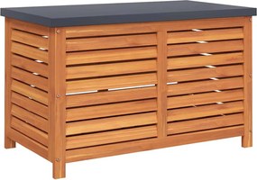 vidaXL Ladă depozitare de grădină, 60x50x55 cm, lemn masiv de eucalipt