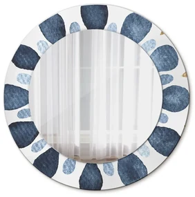 Oglinda cu decor rotunda Mandala de lună