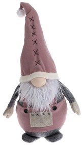 Gnom de Crăciun Scruffy roz, 25 x 55 cm
