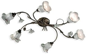 Lustra aplicata cu flori ceramice in stilul clasic Florentin PISA 6L