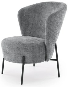 Fotoliu Cezar stofa gri H85 cm