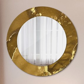 Oglinda cu decor rotunda Vârtejuri metalice