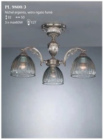 Lustra aplicata cu 3 brate realizata manual design italian 9800