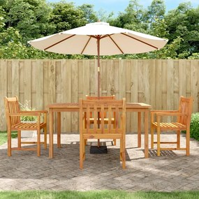 vidaXL Set mobilier de grădină, 5 piese, lemn masiv de acacia