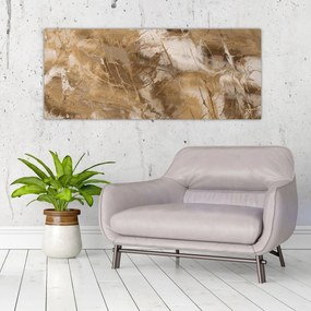 Tablou - Abstract maro (120x50 cm)