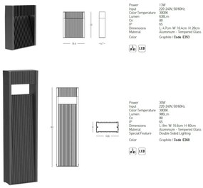 Stalp LED iluminat exterior modern IP65 Haley H-60cm