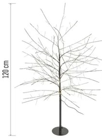 Decorațiune LED de exterior pentru Crăciun 600xLED/3,8W/230V 120 cm alb cald IP44