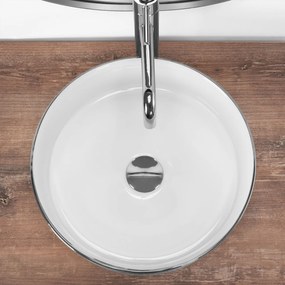 Lavoar Sami argintiu periat L36 cm