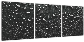 Tabloul cu picături de apă (cu ceas) (90x30 cm)